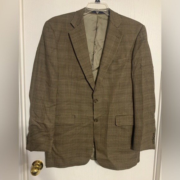 Burberry Checkered Tan Blazer Jacket